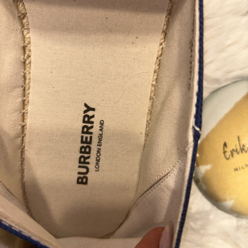 Burberry Blue‎ Monogram Espadrilles - Picture 3 of 9